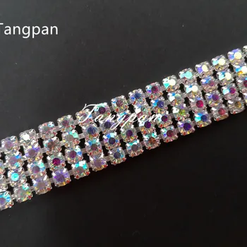 Tangpan 10pcs Diamond Crystal Drahokamu Bikini Konektory Taška Pracky Topánky Reťazca, Plavky, Plavky, Tielka Konektor