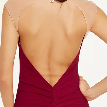 Tanpell korálkové večerné šaty elegantné červené spp rukávy rovné dĺžka podlahy šaty lacné ženy backless dlho formálne večerné šaty