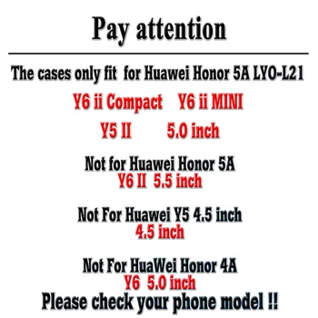 TAOYUNXI Silikónové Plastické Telefón puzdro Na Huawei Y5II Y5 II 2 2. Y6 Ii Kompaktný 5.0 Y6 Ii MINI CUN-U29 Česť 5A 5.0 PRE-L21 Kryt