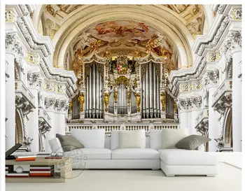 Tapety 3d Domáce Dekorácie Európskom štýle palác, socha kostole fresky TV kulisu k nástenným maľbám fotografie