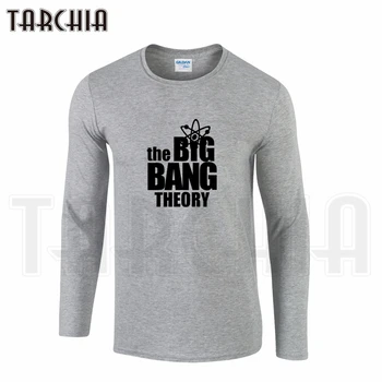 TARCHIIA Značky Doprava Zadarmo Oblečenie Nový Príchod Mužov Oblečenie Tričko Dlhý Rukáv T-Shirt Bavlna Plus Big Bang Theory Penny*3