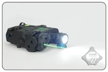 TB-FMA AN-PEQ-15 Upgrade Verzia LED Biele Svetlo & Zelený Laser S IR Šošovky Black pre Kempovanie Prilby Lov Doprava Zadarmo