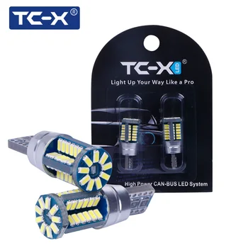 TC-X 2 ks W5W T10 LED Žiarovka 57 Led SMD 3014 EMC CAN-BUS Interiéru Vozidla Signálneho Svetla 12V Biele, Super Svetlé Dvere Svetlo Batožiny Lampa