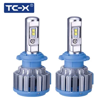 TC-X Top Značky Zaručené LED Reflektor Auto Svetlo H7 LED H1 H3 H11 9006/HB4 9005/HB3 H27/880 H4 Vysoká Nízka Lúč 9007 9004 H13 9012