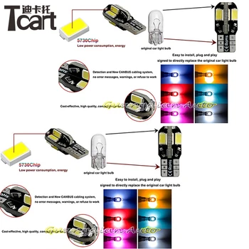 Tcart 7 x Chyby Biele Interiérové LED Svetlo Balík Kit Pre impreza wrx príslušenstvo rokov 2007-čítanie Vnútorné osvetlenie