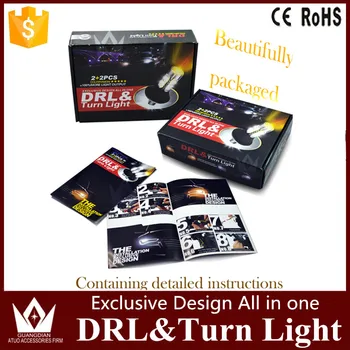 Tcart led DRL Svetlá pre Denné svietenie& smerovku svetlo, Všetko V Jednom Pre Mitsubishi pajero sport príslušenstvo DRL zase svetlo