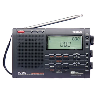 TECSUN PL-660 Rádio PLL SSB VHF AIR Band Rádio Prijímač FM/MW/SW/LW Radio Multiband Dvojitá Konverzia TECSUN PL660