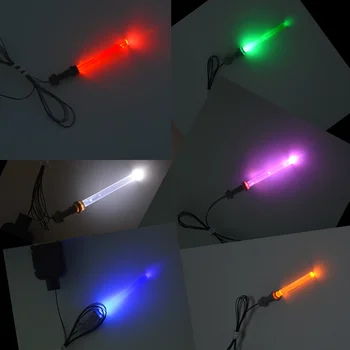 TELECOOL Farebné LED osvetlenie Do Auta Lightsaber Napájaný USB Pre Trooper Star War Obrázok Bloky Tehly Hračka Darček
