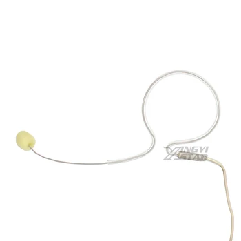 Telo Farba Jeden Earhook Headset Mikrofón s 3,5 mm Závit Konektor Mic Mike Pre UHF Wireless System BodyPack Vysielač