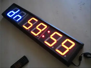 TELOCVIČŇA Časovač veľká veľkosť muti-funkcia časovač led hodiny 4 cm výška znakov športové merače doprava zadarmo