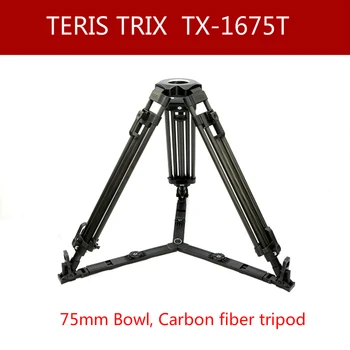 Teris TX-1675T 75mm Misy Uhlíkových Vlákien Kameru, Statív pre TILTA Plošinu Red Scarlet Epické FS700