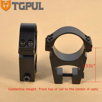 TGPUL 30 mm Ultra-High úzko spájat Rozsah Krúžky 11 mm Rozsah Mount 2 Pieses Taktické Vidieť Cez Príslušenstvo pre Lov
