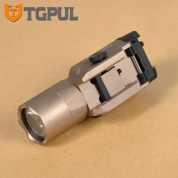 TGPUL Najlepšie SF X400U ULTRA LED Baterka Taktické Svetlo Zbraň Zbraň Svetlo S Červeným Laserovým Zameriavačom Pre Pištole pre Lov