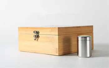 Titán Nehrdzavejúcej Ocele Čaj Nádrž Box čaj Plechovky, Kovové Mini Prenosné Cestovné čaj caddy Tesnenie Čaj Úložný Box