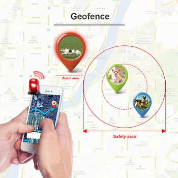 TKSTAR Pet GPS Tracker TK909 Nepremokavé reálnom čase Sledovanie Psa Finder Mačka Sledovacie Zariadenie Locator Geofence Život Slobodného Softvéru