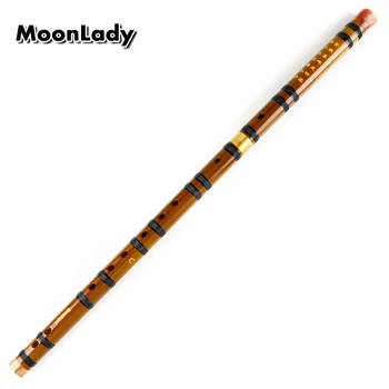 Tlačidlo C Bambusová Flauta s Black Line Hudobné Nástroje Tradičné Ručne vyrábané Čínsky Woodwind Nástroj Ľahko sa Učiť