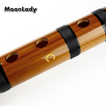 Tlačidlo C Bambusová Flauta s Black Line Hudobné Nástroje Tradičné Ručne vyrábané Čínsky Woodwind Nástroj Ľahko sa Učiť