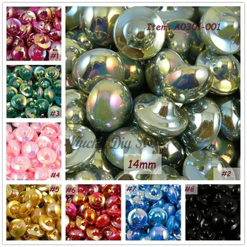 Tlačidlá dodávky 14 mm farebné crystal (Taiwan Vrták) akryl tlačidlá na tričko, alebo dekorácie