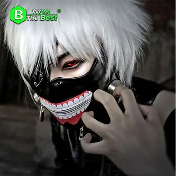 Tokio Vlkolak Maska Anime Cosplay Kaneki Ken Maska s Parochne Vlasy Halloween Party
