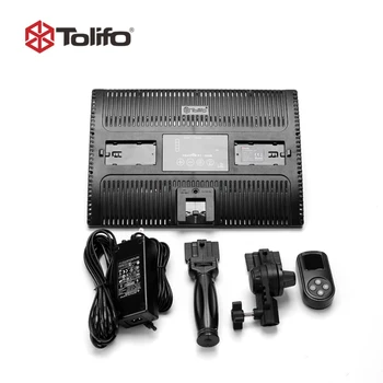 Tolifo PT-650B Bi Farebné Led Video Svetlo Panel s LED Displejom a 2,4 G Bezdrôtové Diaľkové Ovládanie pre Fotografovanie a Rozhovor