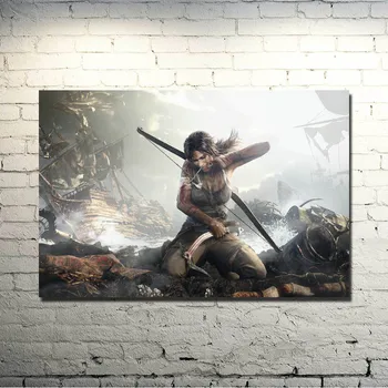 Tomb Raider Lara Croft Hra Umenie Hodváb Plagát, Tlač 13x20 32x48 inchesTourniquet Vykreslenie obrazu Pre Obývacia Izba Dekor 017