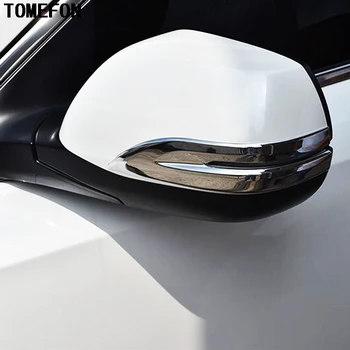 TOMEFON ABS Chrome Spätné Spätné Bočné Zrkadlo Pokrytie Nálepky Výbava Exteriér Príslušenstvo 2 ks Na Honda CRV CR-V roku 2017 2018