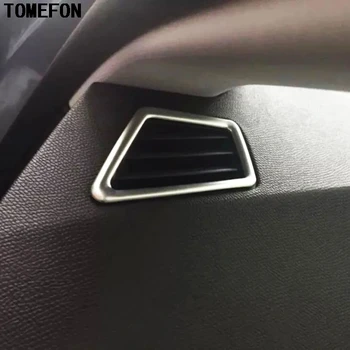 TOMEFON Auto Sedan Styling Pre PEUGEOT 308 LHD 2016 ABS Chrome Prednej strane Konzoly Klimatizácia Zásuvky Air Vent Výbava 2ks