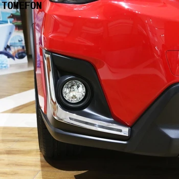 TOMEFON Pre Subaru XV 5-dverový Hatchback 2017 2018 ABS Chrome Vonkajšie Predné Hmlové Svetlo Veko Viečka Trim, Čítanie Foglight Nárazníka 2ks