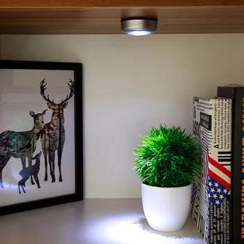 Tonewan Plastového Materiálu Prenosný Mini Wall LED Svetlo, Kuchyne, Skrine, Osvetlenie, Bezdrôtová Push Dotyk Lampy