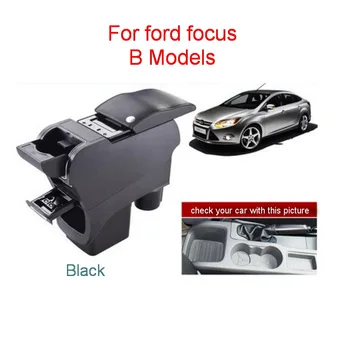 Tonlinker 1 KS Auto úprava opierke úložný box Chróm Styling Výstroj pozíciu samolepky pre Ford focus fiesta ecosport