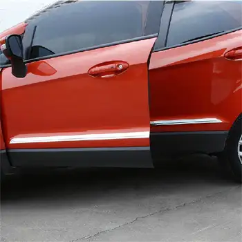 Tonlinker 6 KS DIY Auto Tvarovanie Tela Svetla Chránič Tela Svetla Strip Kryt samolepky pre Ford Ecosport 2013 Príslušenstvo