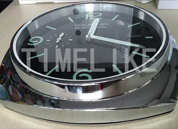Top deisgn! sledujte tvar nástenné hodiny nástenné hodinky s dátumom pre maloobchod s logá
