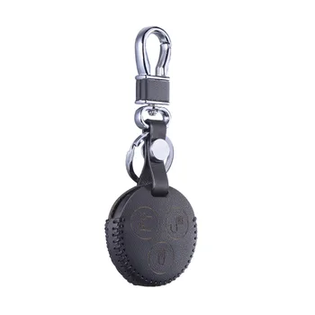 Top Kožené Kľúč, Kryt na Mercedes Benz Fortwo Forfour Mesto Roadster Fob Prípade Reťazca Shell Keychain Keybag