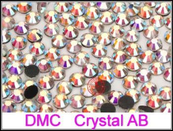 Top Kvalita ! SS 6 10 16 20 30 1000pcs/taška Zmiešané Veľkosť Crystal AB Lesk Farby DMC Hot Fix Drahokamu žehlička na Kamene Ženy Oblečenie