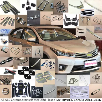 Top Pre Toyota Corolla Altis 2016 auto Styling Kryt Paličky Trim ABS Chrome Dvere Auta Vnútorné Postavený Misy rukoväť 4pcs