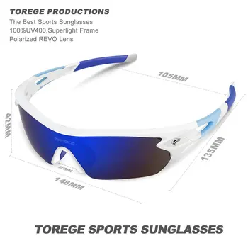 TOREGE Nové Polarizované Unisex slnečné Okuliare Značky Dizajnér Muži Ženy UV400 Okuliare TR90 Nerozbitného Módne Okuliare Okuliare TRG002