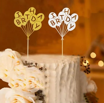 Tortu mulčovače lesk balón papierové zástavy pre Cupcake Wrapper do Pečiva Pohár narodeniny tea party, svadobné dekorácie baby sprcha