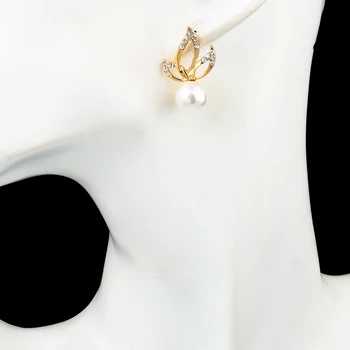 TOUCHEART Zlatá farba Simulované Pearl Náušnice Pre ženy, Svadobné Svadobné Rakúskeho Kryštálu Módne šperky DIY Náušnice SER150028