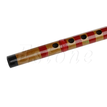Tradičné Dlhá Bambusová Flauta Klarinet Študent Hudobný Nástroj, 7 Diery, 42.5 cm