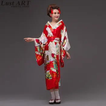 Tradičné japonské kimonos kostýmy ženy, nový príchod japonské kimono tradičného japonského odevu kimono doprava zadarmo AA316