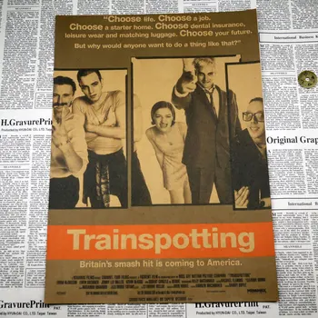 Trainspotting Ewan McGregor Klasický Filmový Plagát bytového zariadenia, dekorácie Kraft Filmový Plagát Kreslenie základných samolepky na Stenu/1010