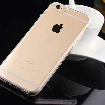 Transparentné, Jasné puzdro Pre Apple iPhone 4 5 5S 5C SE 6 6 7 Plus Mäkké TPU Prípade Silikónový Kryt Ultra Tenký Mobilný Telefón Prípade