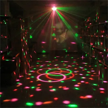 Trecaan Disco Svetlá Rotujúce Gule Svetlá 3W RGB LED Fáze Svetlá Na Vianoce Domov KTV Vianoce Svadba Zobraziť Pub