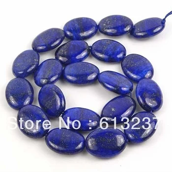 Trendy Indigo Lapis Lazuli Prírodného kameňa 13x18mm novo Oválne voľné Korálky diy krásne Šperky čo 15 palcov MY5216