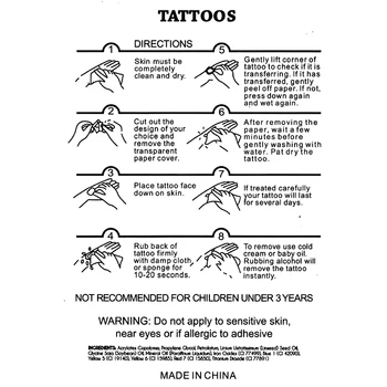 Tribal Totem Black Eagle Hawk Falošné tetovanie Nepremokavé Vody Prevod Dočasného Nálepky lesk Sexy make-up Phoenix Body Art