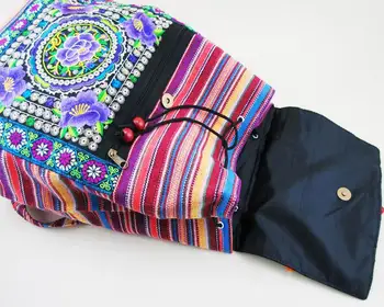 Tribal Vintage Hmong Thajskej, Indickej Etnických Boho hippie etnických taška, batoh batoh taška SYS-174