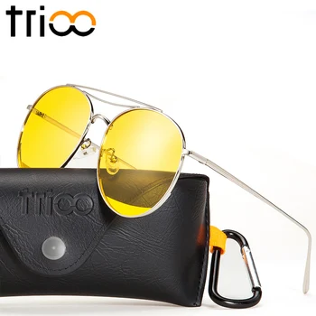 TRIOO Polaroid Žlté slnečné Okuliare Vysokej Módy Priehľadná Farba Oculos Proti Oslneniu Jazdy Slnečné Okuliare Pre Ženy 2017 Trendov