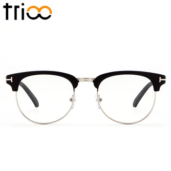 TRIOO Semi-bez obrúčok Black Gafas de sol mujer Štýlové Retro Okuliare, Rám Ženské Nové Trendy Okuliarov, Optických Oculos de sol