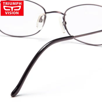 TRIUMF VÍZIA Predpis Okuliare Titán Krátkozrakosť Okuliare Unisex Počítač Čítanie Okuliare Číre Okuliare Oválne Pohľad Lente
