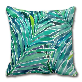 Tropické Baldachýn Palm Jungle Akvarel Vzor Hodiť Vankúš Na Dekoratívny Vankúš Obliečka Na Vankúš Prispôsobiť Darček Lvsure